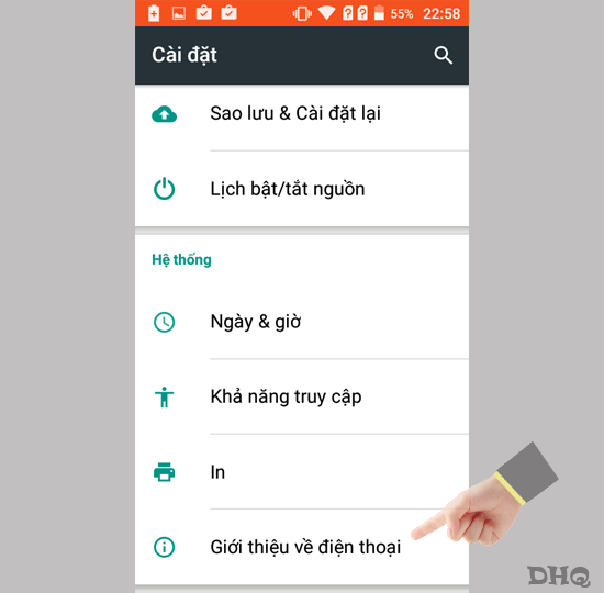Chọn gới thiệu về điện thoại